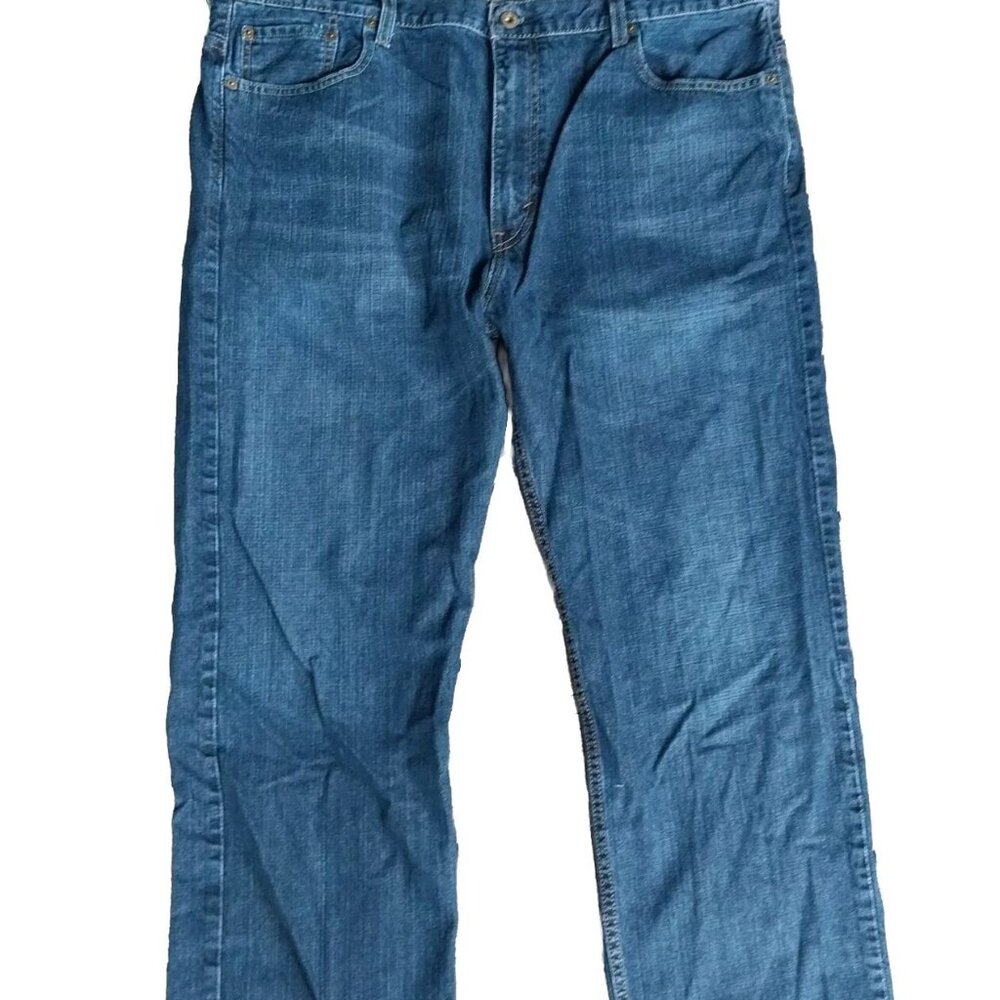 Levis Straight Blue Denim Jeans Size 40 x 30 Mens Classic Fit Comfortable